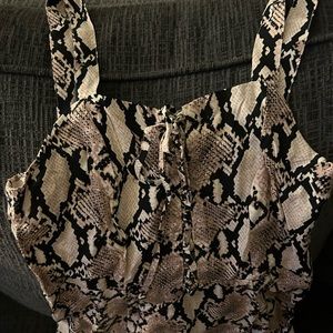 Snake Print Dress